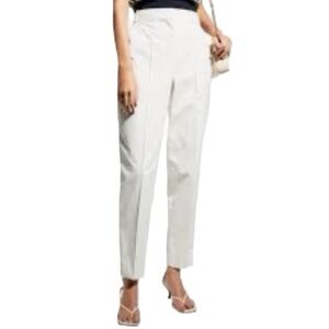 Tory Burch White Cotton Pleated Pants  Size 6  Style 1212-142932  Luxury…